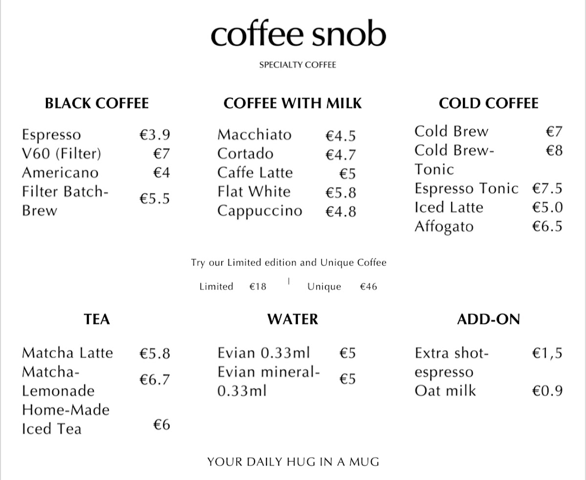 Menu Coffee Snob - Specialty Coffee-1