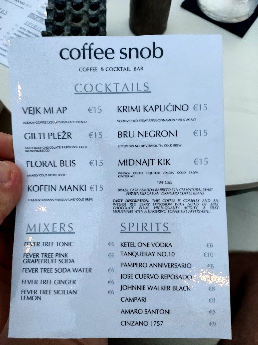 Menu Coffee Snob - Specialty Coffee-9